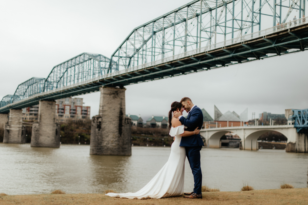 Coolidge Park Micro-Wedding - Chattanooga, TN - February 2023