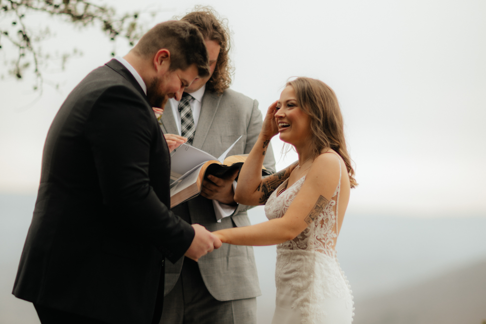 February Micro-Wedding at Cloudland Canyon