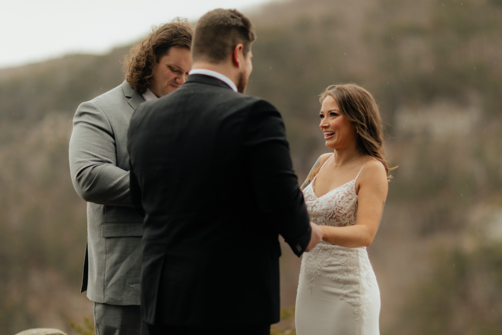 February Micro-Wedding at Cloudland Canyon