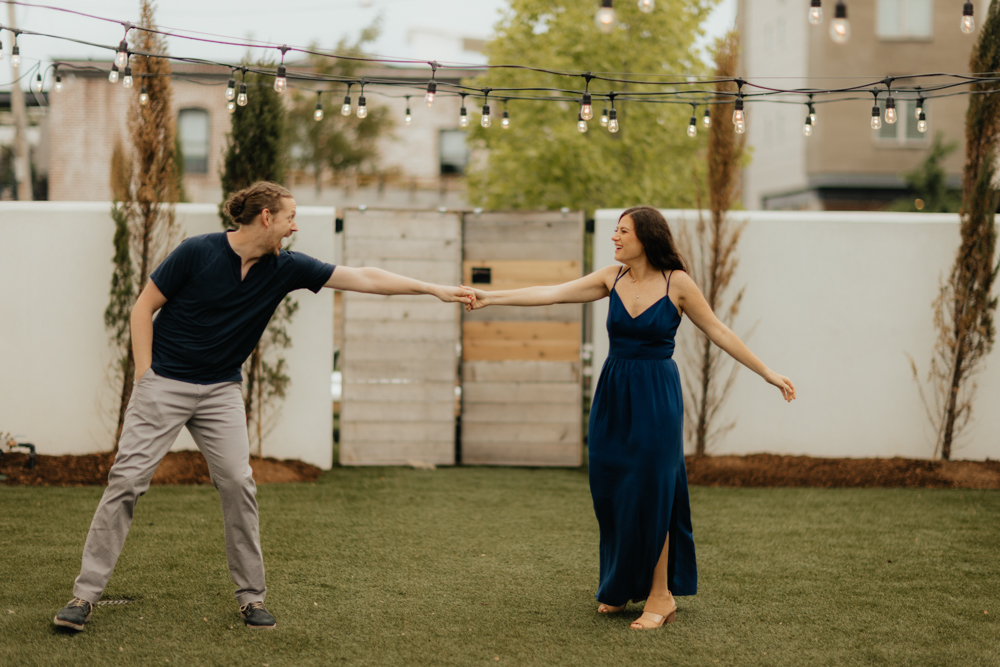Spring Common House Engagement Photography