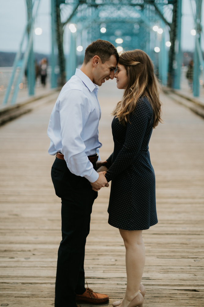 waterfall engagement photography chattanooga