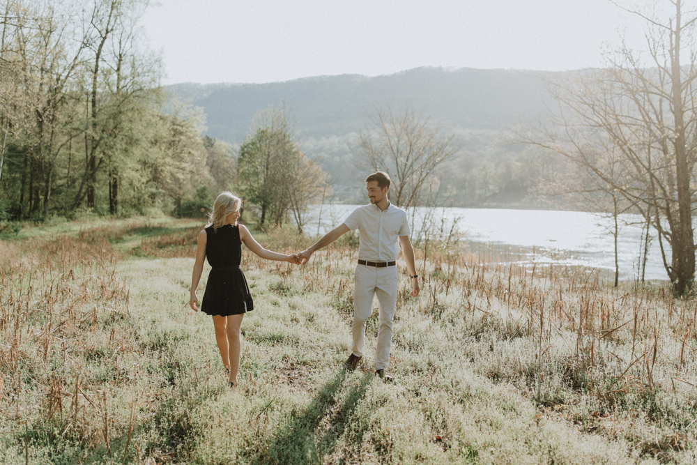 Tennessee River Engagement Photography in Chattanooga, TN.
