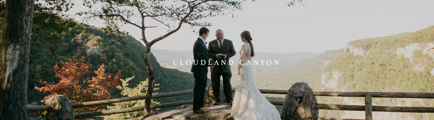 Cloudland Canyon all-inclusive elopement banner