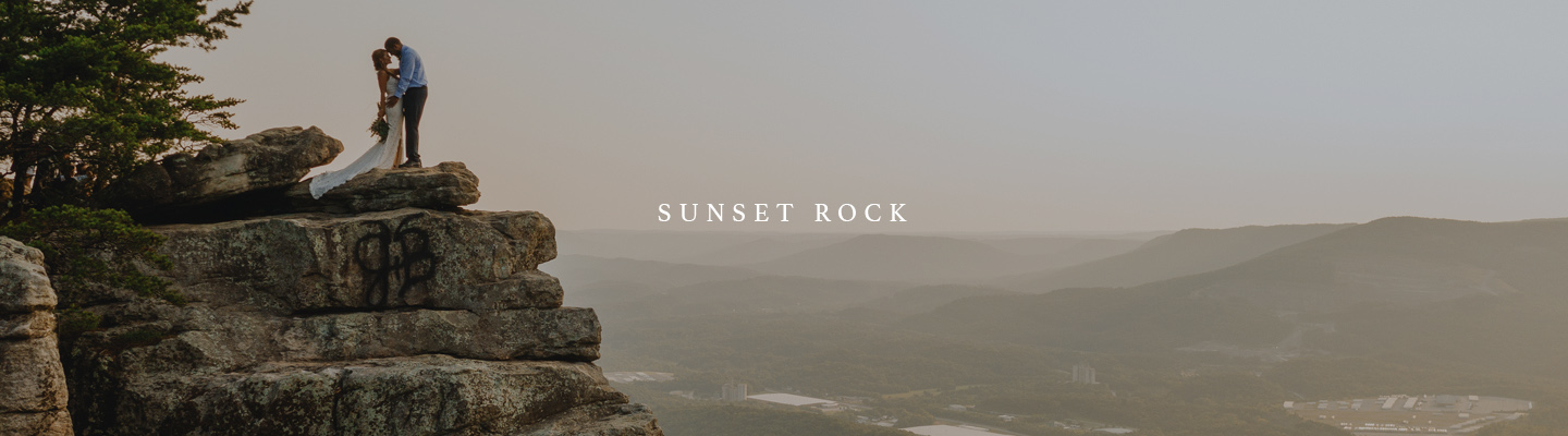 sunset rock all-inclusive elopement banner