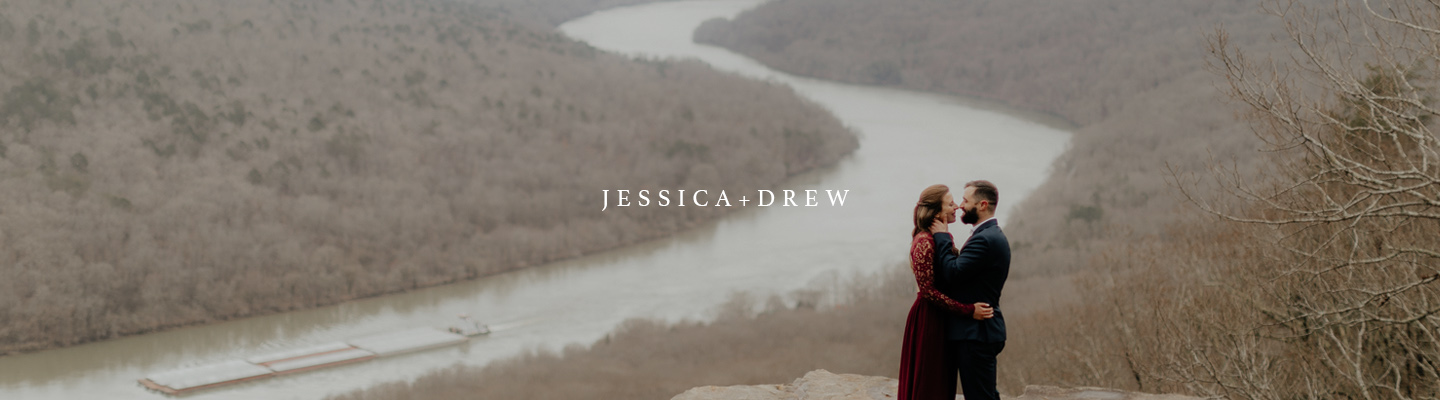 winter elopement photography chattanooga