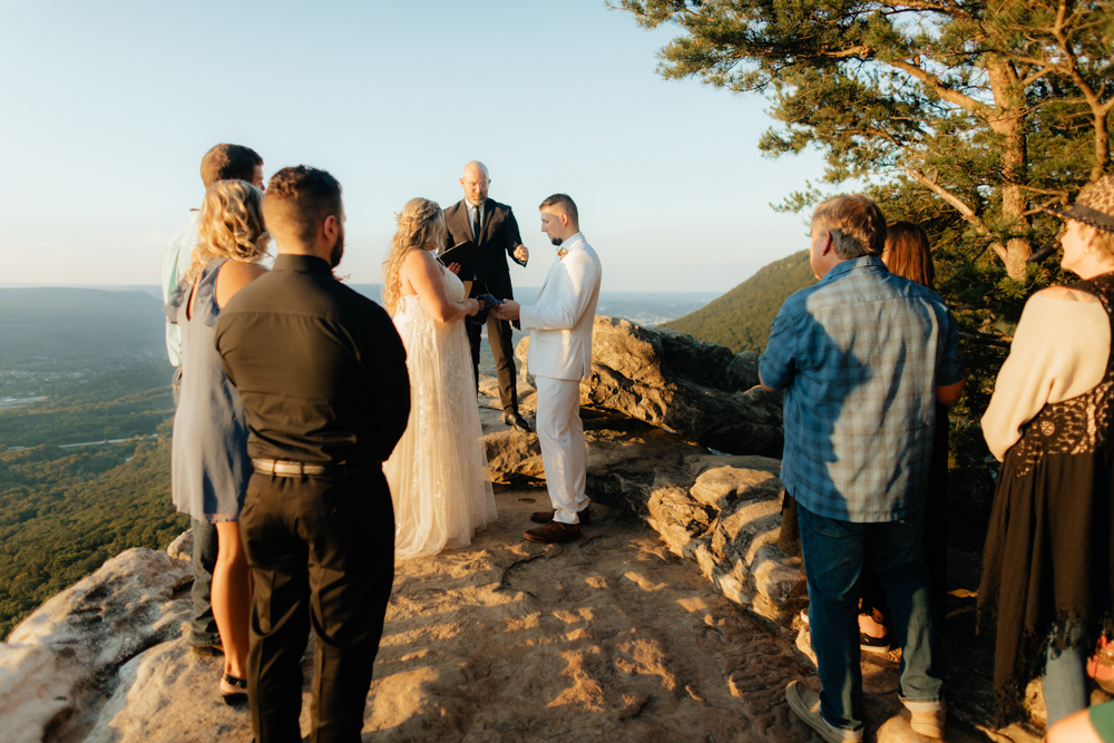 Fall Sunset Rock Wedding Photography