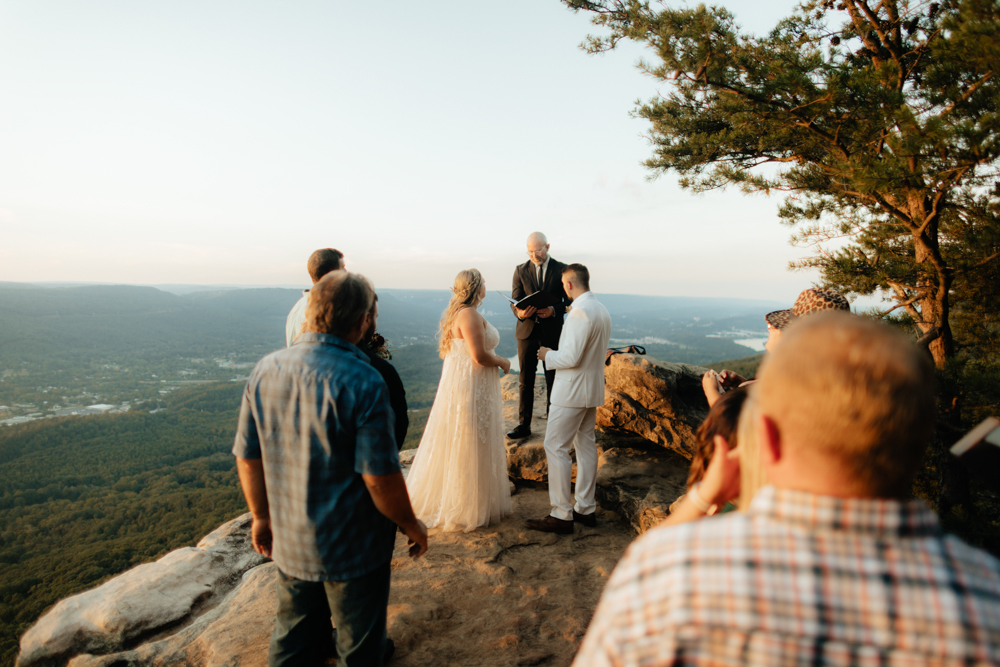 Fall Sunset Rock Wedding Photography