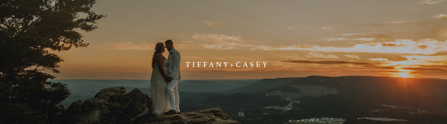 Fall Sunset Rock Wedding Photography –  Tiffany+Casey