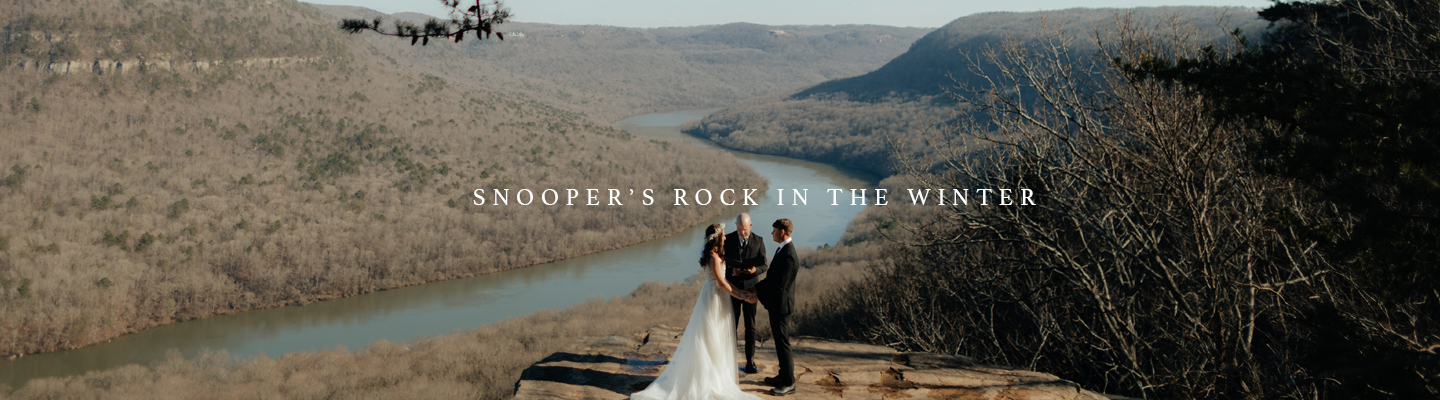 Snooper's Rock Wedding in the Winter banner