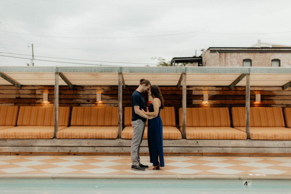 Spring Common House Engagement Photography