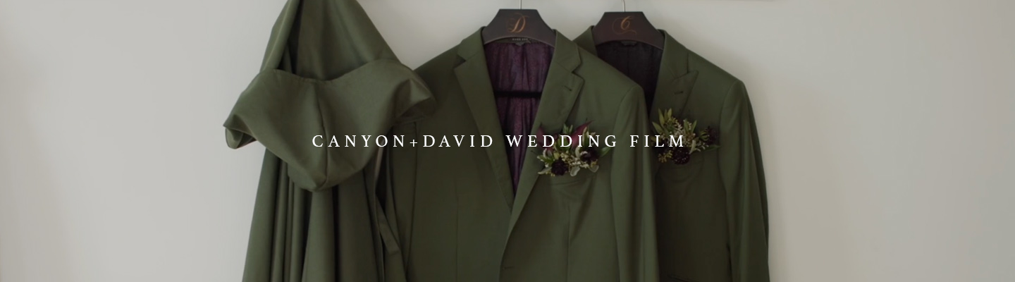 common house fall wedding videography banner