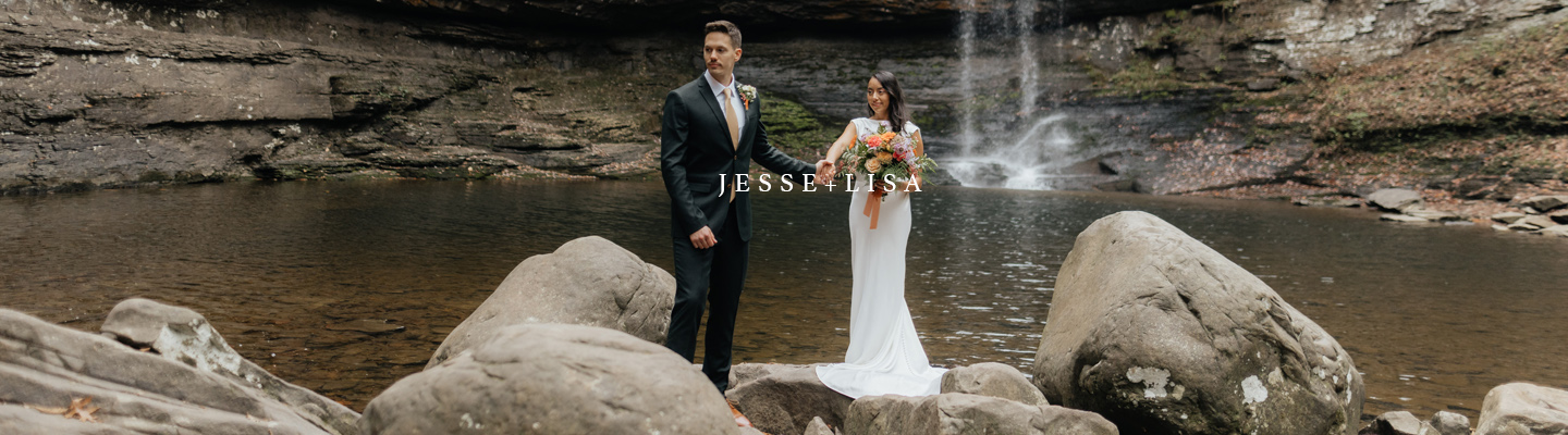 Cloudland Canyon Forest Wedding Banner