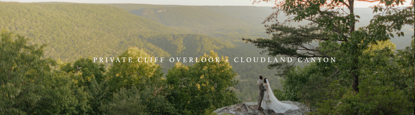 private clif overlook + cloudland canyon banner