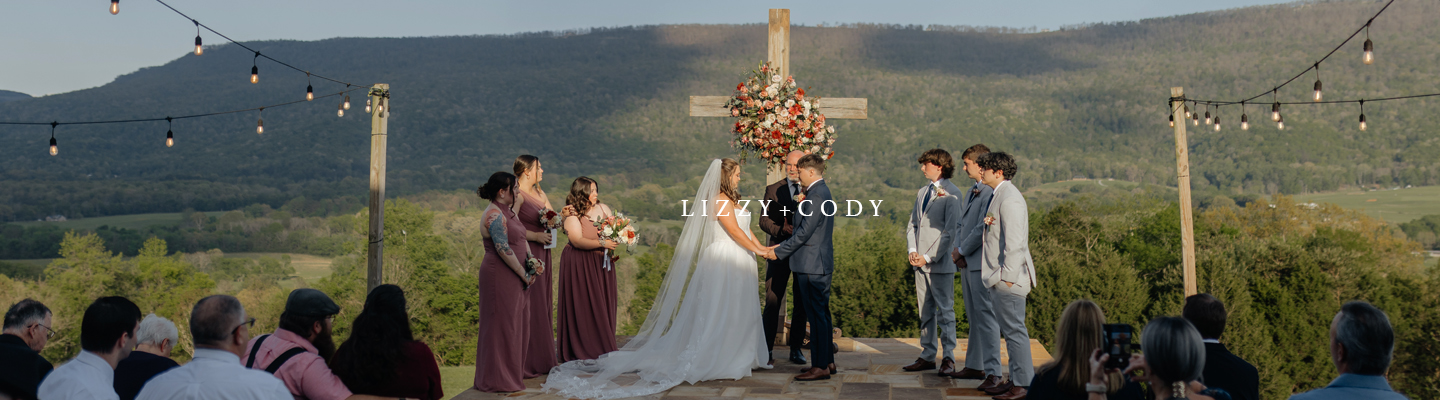 the ridge spring wedding banner